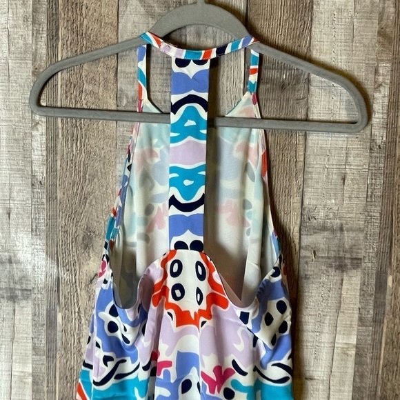 Annie Griffin Silk Geometric T-Back Dress - Picture 4 of 5